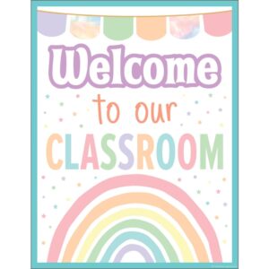 Image of Pastel Pop – Welcome To Our Classroom Chart