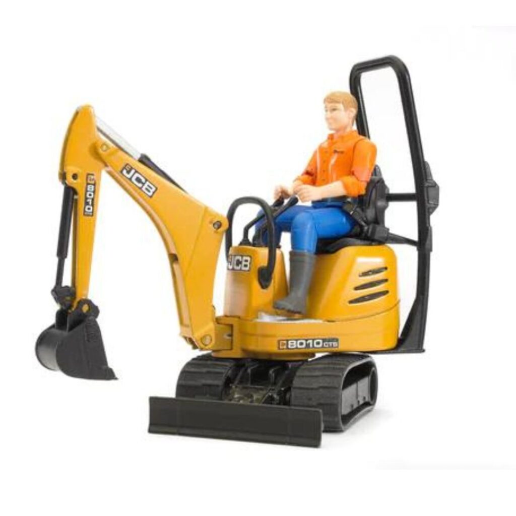 Image of Bworld Micro Excavator 8010 CTS w/ Worker