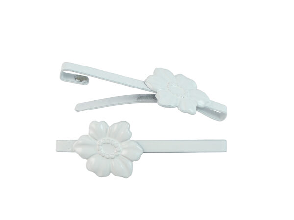 2" Bar Dogwood Barrette White 270 0054 0