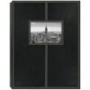 Photo Album 300-Pocket Sewn Leatherette Frame Cover Black