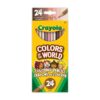 Crayola Skin Tone Coloured Pencils, 24 Count