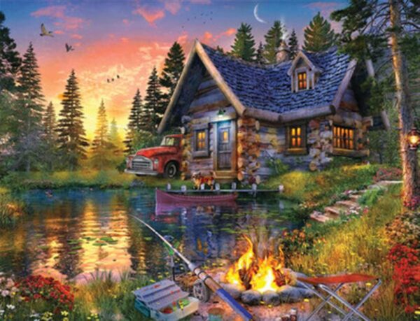 500 Pc Puzzle - Sun Kissed Cabin