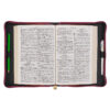 BC: Trust in the LORD Floral Pomegranate Red Faux Leather Medium - Image 3