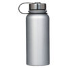 Silver Stainless Steel Water Bottle - Matthew 19:26 - Image 2