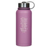 Lilac Purple Stainless Steel Water Bottle - Jeremiah 29:11