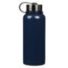 Navy Stainless Steel Water Bottle - Psalm 20:4 - Image 2