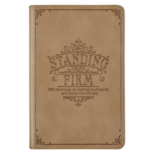 Standing Firm Tan Faux Leather Daily Devotional 126 0585 0