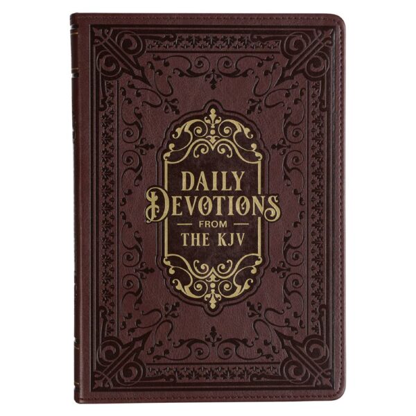 Daily Devotions from the KJV Brown Faux Leather Devotional Large Print Edition 126 0606 1 1