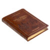 Walking With God Large Print Brown Faux Leather Devotional - Image 2