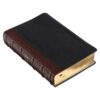 KJV Large Print Study Bible Two-Tone Black/Burgundy Full Grain Leather - Image 3