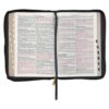 KJV Large Print Thinline Bible Black Faux Leather Thumb index Zipper - Image 8
