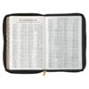 KJV Large Print Thinline Bible Black Faux Leather Thumb index Zipper - Image 9