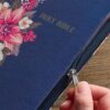 KJV Deluxe Gift Bible Printed Floral Faux Leather with Zipper - Image 6