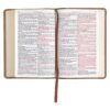 KJV Brown Two-tone Faux Leather Compact Bible - Image 5