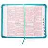 KJV Turquoise Faux Leather Deluxe Gift Bible W/ Thumb Index - Image 4