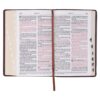 KJV Two-tone Brown Full Grain Leather Giant Print Bible W/ Thumb Index - Image 5