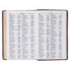 KJV Two-tone Brown Full Grain Leather Giant Print Bible W/ Thumb Index - Image 6