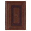 KJV Study Bible, Toffee and Burgundy Faux Leather Hardcover - Thumb Index