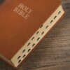 KJV Giant Print Bible Two-Tone Butterscotch Full Grain Leather - Image 5
