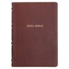 KJV Saddle Tan Full Grain Leather Study Bible - Thumb Index
