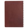 KJV Saddle Tan Full Grain Leather Study Bible - Thumb Index - Image 2