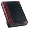 KJV Burgundy and Black Faux Leather - Thumb Index - Zipper Closure - Image 3