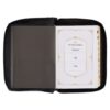 KJV Burgundy and Black Faux Leather - Thumb Index - Zipper Closure - Image 4