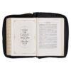KJV Burgundy and Black Faux Leather - Thumb Index - Zipper Closure - Image 7