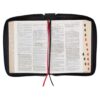 KJV Burgundy and Black Faux Leather - Thumb Index - Zipper Closure - Image 8