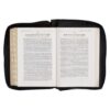 KJV Burgundy and Black Faux Leather - Thumb Index - Zipper Closure - Image 10