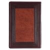 Burgundy and Toffee Black Faux Leather Study Bible - Thumb Index - Image 2