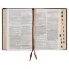 Burgundy and Toffee Black Faux Leather Study Bible - Thumb Index - Image 8