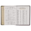 Burgundy and Toffee Black Faux Leather Study Bible - Thumb Index - Image 9