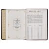 Burgundy and Toffee Black Faux Leather Study Bible - Thumb Index - Image 10