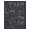 KJV Study Bible, Navy Blue Floral Faux Leather - Note-taking Bible - Image 2