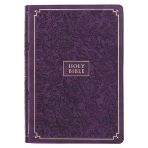 Image of KJV Purple Faux Leather Giant Print – Thumb Index