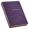 KJV Purple Floral Faux Leather Large Print Thinline - Thumb Index - Image 3