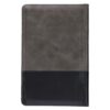 KJV Gray and Black Faux Leather with Zipper - Thumb Index - Image 2