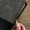 KJV Gray and Black Faux Leather with Zipper - Thumb Index - Image 6