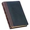 KJV Two-tone Brown and Black Full Grain Leather Deluxe Gift Bible - Image 3