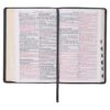 KJV Two-tone Brown and Black Full Grain Leather Deluxe Gift Bible - Image 7