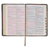 KJV Mahogany and SadleTan Full Grain Leather Large Print Thinline - Image 7