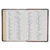 KJV Mahogany and SadleTan Full Grain Leather Large Print Thinline - Image 9