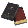 KJV Mahogany and SadleTan Full Grain Leather Large Print Thinline - Image 10