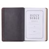 KJV Compact Merlot & Burgundy Two-tone Full Grain Leather - Image 3