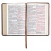 KJV Chestnut Brown Faux Leather Compact - Image 5