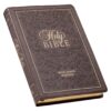 KJV Dark Taupe Floral Faux Leather Large Print Thinline - Thumb Index  - Discont - Image 3