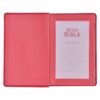 KJV Pink Faux Leather Deluxe Gift Bible - Thumb Index - Image 4