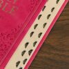 KJV Pink Faux Leather Deluxe Gift Bible - Thumb Index - Image 5