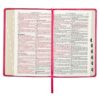 KJV Pink Faux Leather Deluxe Gift Bible - Thumb Index - Image 7